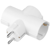 Розгалуджувач мережевий 2E 3xТип F, 16A, білий