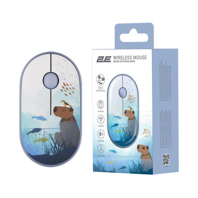 2E Миша MF300 CAPYBARA:SWIM Silent WL BT, синій