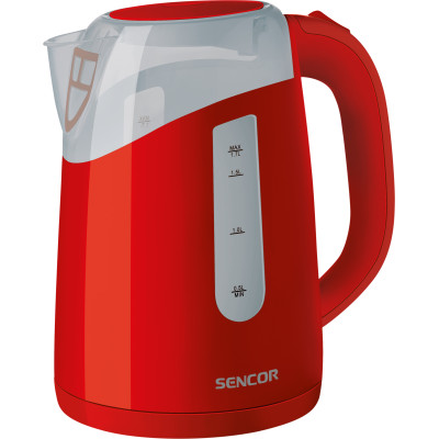 Електрочайник Sencor 1.7л, Strix, пластик, червоний