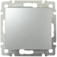Вимикач Legrand Valena Classic, 10AX, 250V, автоматичні клеми, алюміній