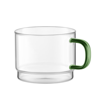 ARDESTO Набір чашок 350мл, 4шт, боросилікатне скло, прозорий ARDESTO Набір чашок 350мл, 4шт, боросилікатне скло, прозорий