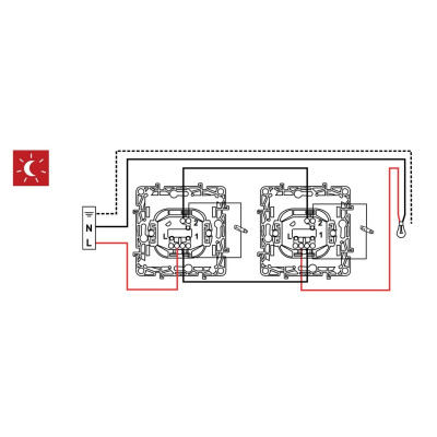 Перемикач з підсвіткою Legrand Etika, антрацит