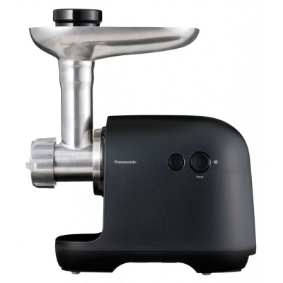 Мясорубка Panasonic, 1700Вт, 3кг/мин, 3 решетки, насадка для колбас, пластик, черный