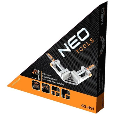 Neo Tools Струбцина, кутова, алюмінієва, дві напрямні 45-491 Neo Tools Струбцина, кутова, алюмінієва, дві напрямні 45-491