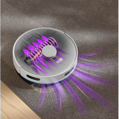 Робот-пилосос Philips Series 2000, h=9.7см, вологе прибирання, конт пил -0.38л, вода -0.3л, автон. робота до 120хв, EPA 11, Wi-Fi, станція самоочищ., білий