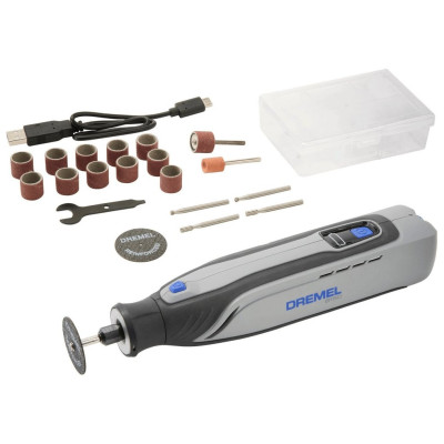 Шліфмашина шліфувально-гравірувальна Dremel 8150-20 7.2В 1х2А·год 5000-30000об/хв LED-світло ЗП 0.43кг Шліфмашина шліфувально-гравірувальна Dremel 8150-20 7.2В 1х2А·год 5000-30000об/хв LED-світло ЗП 0.43кг