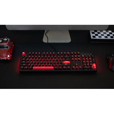 Клавіатура механічна Lemokey  X3 104Key, Keychron Brown, USB-A, QMK/VIA, Hot-Swap, EN/UKR, RGB, чорний