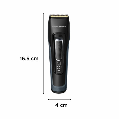 Машинка для стрижки Rowenta Advancer, для бороди, вусів, голови, мережа+акум., роторний мотор, насадок-3, кейс, титан.напил., темно-синій Машинка для стрижки Rowenta Advancer, для бороди, вусів, голови, мережа+акум., роторний мотор, насадок-3, кейс, титан.напил., темно-синій