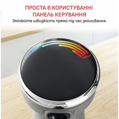 Блендер Tefal заглибний Quickchef+ 1000Вт, 3в1, чаша-800мл, чопер-1000мл, турборежим, сріблясто-сірий Блендер Tefal заглибний Quickchef+ 1000Вт, 3в1, чаша-800мл, чопер-1000мл, турборежим, сріблясто-сірий