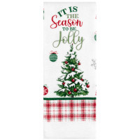 Набір рушничків для кухні ARDESTO Christmas Tree 38х63см, 2шт, 100% бавовна, зелений