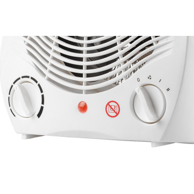 Тепловентилятор Neo Tools, 25м2, 2000Вт, мех. упр-ния, спиральный нагрев. элемент, белый Тепловентилятор Neo Tools, 25м2, 2000Вт, мех. упр-ния, спиральный нагрев. элемент, белый