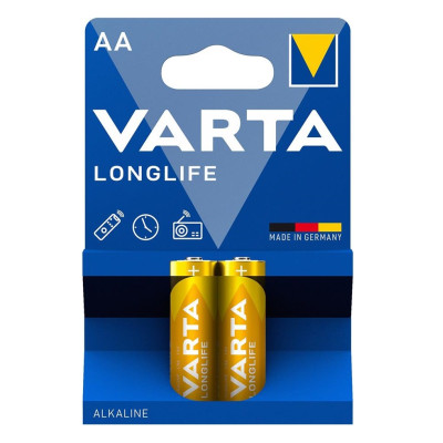 Батарейка Varta Longlife лужна AA блістер, 2 шт