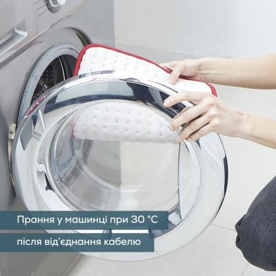 Електрогрілка Beurer, від мережі, 33х44см, 100Вт, 3 режими, авт. вимкн. через 90хв, мікроволокно, біло-червоний Електрогрілка Beurer, від мережі, 33х44см, 100Вт, 3 режими, авт. вимкн. через 90хв, мікроволокно, біло-червоний