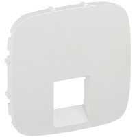 Лицьова панель подвійної розетки RJ11/RJ45 Legrand Valena ALLURE, IN*MATIC, білий