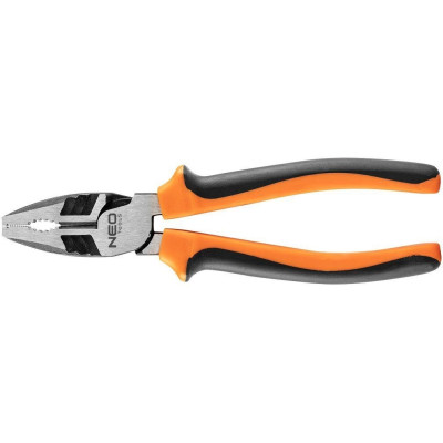 Плоскогубці комбіновані Neo Tools 40% FS, до 40% зменшення прикладених зусиль, 200мм, CrNi