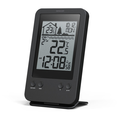 Метеостанція для басейну Sencor, внутр/зовн вимірювання, AAx2+AAx2, темп-ра, чорний