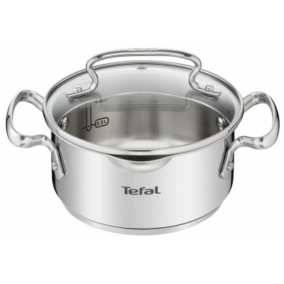Tefal Каструля DUETTO+, 1.5л, з кришкою, нержавюча сталь, скло