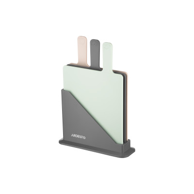 Набір дошок кухонних на підставці ARDESTO Fresh, 3шт, 24.1х33х7.9см, пластик Набір дошок кухонних на підставці ARDESTO Fresh, 3шт, 24.1х33х7.9см, пластик