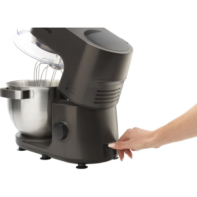 Кухонна машина Gorenje 1000Вт, чаша-метал, корпус-метал, насадок-7, сріблясто-чорний