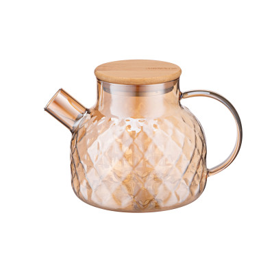 ARDESTO Заварник Golden Moon, 1000 мл, боросилікатне скло, бамбук