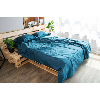 Простирадло ARDESTO Mix&Match, 180х240см, 100% бавовна, сатин, синій