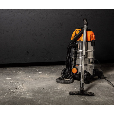 Neo Tools Пилосос професійний, 1600Вт, 18 кПа, контейнер 35л, HEPA, колеса, 7.5кг Neo Tools Пилосос професійний, 1600Вт, 18 кПа, контейнер 35л, HEPA, колеса, 7.5кг