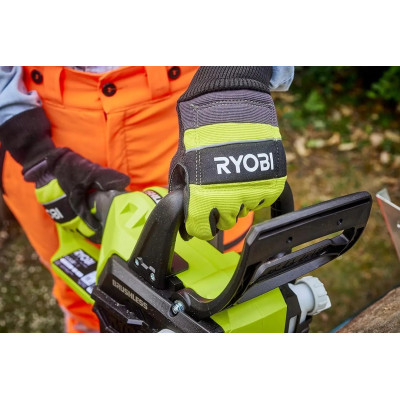 Ryobi Рукавички робочі RAC258M, козяча шкіра, захист від порізів, р.M, чорно-жовтий