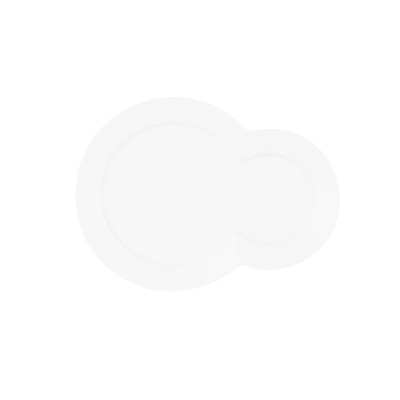 Блюдце ARDESTO, 24х18см, фарфор, белый
