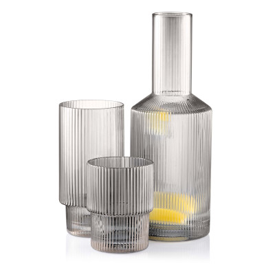 ARDESTO Набір склянок високих Graphite 380 мл, 2 шт., скло ARDESTO Набір склянок високих Graphite 380 мл, 2 шт., скло