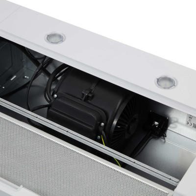 Витяжка Ardesto телескопічна, 60см, 700м3ч, метал, 2х1Вт LED, кнопкове, білий