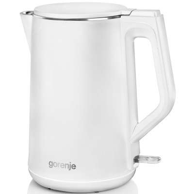 Электрочайник Gorenje 1.5л, пластик, белый матовый (K15DWW)