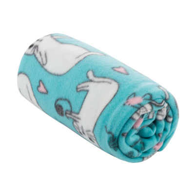 Плед ARDESTO Fleece 130x160см, 100% поліестер, котики, блакитний