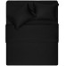 Простирадло на резинці ARDESTO Mix&Match Premium, 160х200+30см, 100% бавовна, сатин, чорний