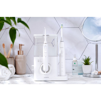 Іригатор ARDESTO стаціонарний+електрична зубна щітка, чаша 600 мл, від мережі , 3 насадки, білий Іригатор ARDESTO стаціонарний+електрична зубна щітка, чаша 600 мл, від мережі , 3 насадки, білий