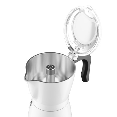 Кавоварка ARDESTO електрична гейзерна 0.3л, мелена, білий Кавоварка ARDESTO електрична гейзерна 0.3л, мелена, білий