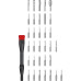 Біти Einhell, набір 33шт,HEX, PH, RIBE, SL, Spline, Torx, 28мм, кейс