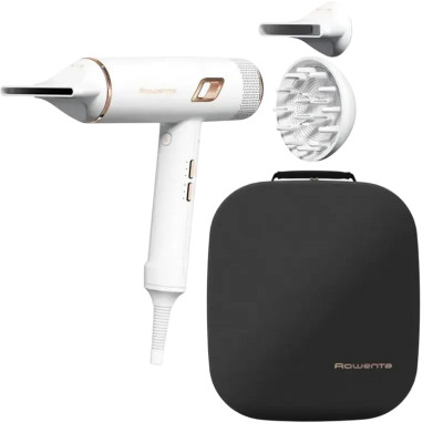 Фен Rowenta Ultimate Experience Maestria, 2000Вт, 3 режими, дифузор, іоніз-я, хол. обдув, фірмовий кейс, білий Фен Rowenta Ultimate Experience Maestria, 2000Вт, 3 режими, дифузор, іоніз-я, хол. обдув, фірмовий кейс, білий