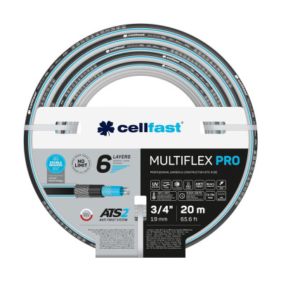 Шланг садовый Cellfast MULTIFLEX PRO 3/4" 20м, 6 слоев, до 35 Бар, -20...+65°C (13-820) Шланг садовый Cellfast MULTIFLEX PRO 3/4" 20м, 6 слоев, до 35 Бар, -20...+65°C (13-820)
