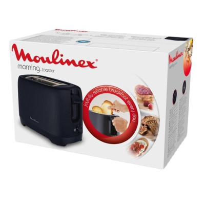 Тостер Moulinex Morning 850Вт, розморожування, пластик, темно-синій Тостер Moulinex Morning 850Вт, розморожування, пластик, темно-синій