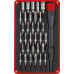 Біти Einhell, набір 33шт,HEX, PH, RIBE, SL, Spline, Torx, 28мм, кейс