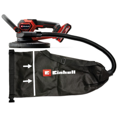 Einhell Шліфмашина для стін акумуляторна TP-DWS 18/225 Li, PXC, 18В, безщіткова, d225мм, 600-1200 об·хвхв, 2.36кг (без АКБ та ЗП)