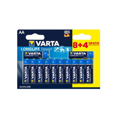 Батарейка Varta Longlife Power  лужна AA блістер, 12 шт