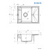 Мийка кухонна Deante Magnetic, граніт, прямокут., з крилом, 640х500х219мм, чаша - 1, врізна, алебастр Мийка кухонна Deante Magnetic, граніт, прямокут., з крилом, 640х500х219мм, чаша - 1, врізна, алебастр