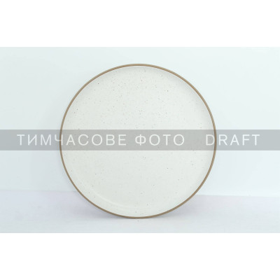 ARDESTO Тарілка обідня Midori, 26.5см, кераміка, білий