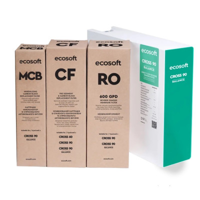 Фільтр зворотного осмосу Ecosoft Cross90 Balance, мембрана 600gpd