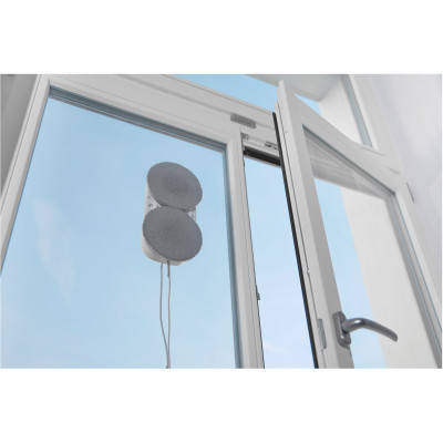 Робот-пилосос для вікон Sencor, 3000Па, вода -0.06л, вологе прибирання, від мережі, білий