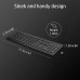 Клавіатура мембранна HP 230, 106key, WL, EN/UK, чорний