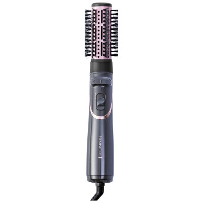 Фен-щітка Remington Curl & Straight Confidence, 800Вт, 2 режими, іоніз-я, оберт., хол. обдув,кейс, кераміка, сірий Фен-щітка Remington Curl & Straight Confidence, 800Вт, 2 режими, іоніз-я, оберт., хол. обдув,кейс, кераміка, сірий