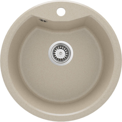 Мийка кухонна Deante Solis, граніт, круг, без крила, 480х480х194мм, чаша - 1, накладна, пісок Мийка кухонна Deante Solis, граніт, круг, без крила, 480х480х194мм, чаша - 1, накладна, пісок