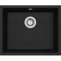 Мийка кухонна Deante Corda, граніт, квадрат, без крила, 550х460х204мм, чаша - 1, врізна, чорний Мийка кухонна Deante Corda, граніт, квадрат, без крила, 550х460х204мм, чаша - 1, врізна, чорний